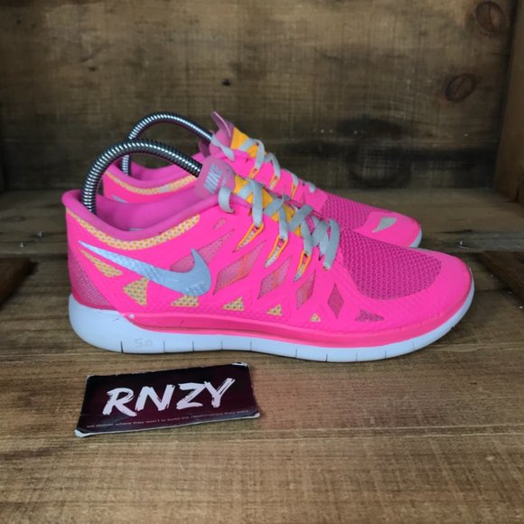 Nike Shoes - Nike Free 5.0 Pink Comfort Athletics Running Shoes